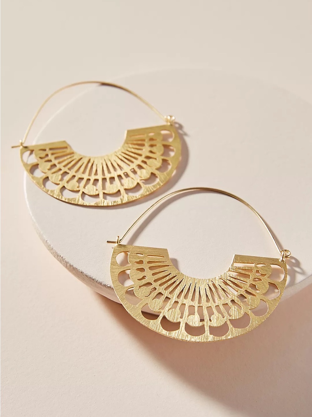 New Anthropologie Gold Hoop Earrings